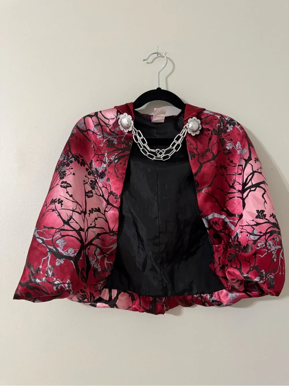 Ever After High Cerise Hood Red Hooded Cape Girls M 8-10 Rubie's